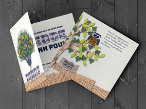 geboortekaartje pauw