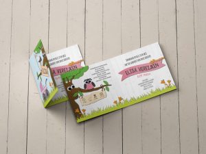 kinderwagen geboortekaartje