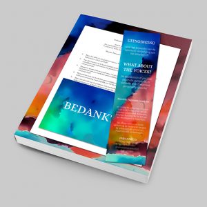 Cover, stellingen, boekenlegger en bedanktkaartje